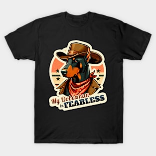 Cowboy Doberman T-Shirt